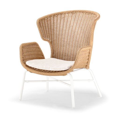 Moderner Sessel - OCEAN LOUNGE - GRATTONI S.R.L. - Kordel / Aluminium / für Außenbereich