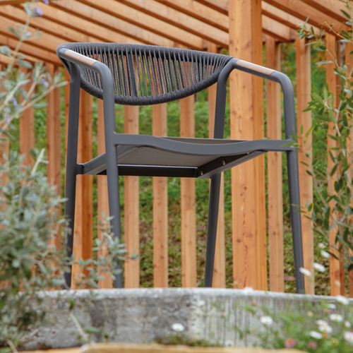 Moderner Stuhl - MAUI  - GRATTONI S.R.L. - für Außenbereich / Aluminium / Kordel