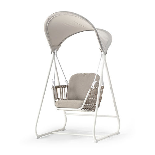 Aluminium-Hollywoodschaukel - BARI ROCKING CHAIR - GRATTONI S.R.L. - Stoff / Kordel / hängend