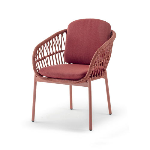 Kordelstuhl - ELBA ROPE ARMCHAIR - GRATTONI S.R.L. - modern / für Außenbereich / Aluminium