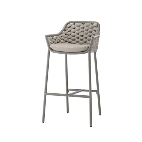 Moderner Barstuhl - PANAMA STOOL - GRATTONI S.R.L. - für Außenbereich / Gummi / Kordel