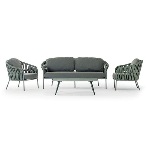 Modernes Lounge-Gartenmöbel - VICTORY SET - GRATTONI S.R.L. - Polyester / Aluminium / Gummi