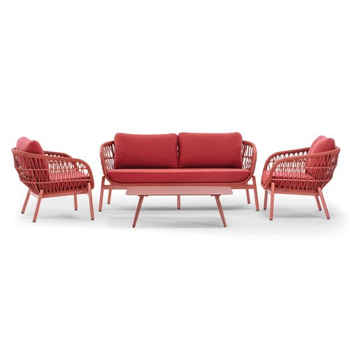 Lounge-Gartenmöbel / Kordel - ELBA ROPE SET - GRATTONI S.R.L. - modern / Aluminium / Stoff