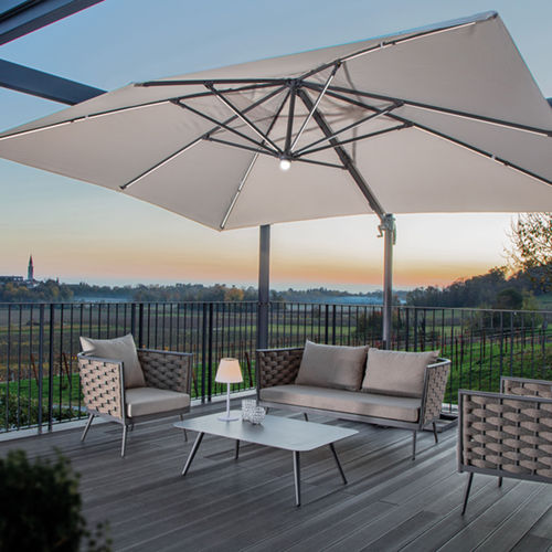 Modernes Lounge-Gartenmöbel - NIZZA - GRATTONI S.R.L. - Aluminium / Gummi / Stoff