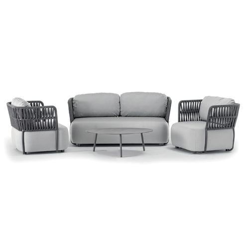 Modernes Lounge-Gartenmöbel - SOFT SET - GRATTONI S.R.L. - Polyolefin / Aluminium / Stoff