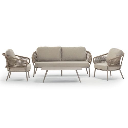 Modernes Lounge-Gartenmöbel - ATOL SET - GRATTONI S.R.L. - Polyolefin / Aluminium / Stoff