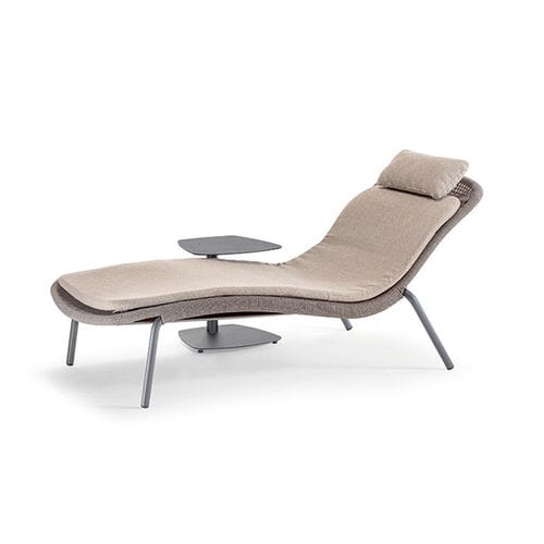 Moderne Sonnenliege - LEAF SUNBED - GRATTONI S.R.L. - Stoff / Kordel / Aluminium