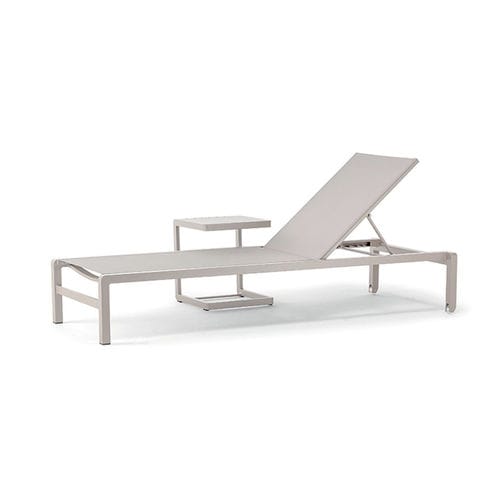 Moderne Sonnenliege - GS 927 SUNBED  - GRATTONI S.R.L. - Textilene / Aluminium / stapelbar