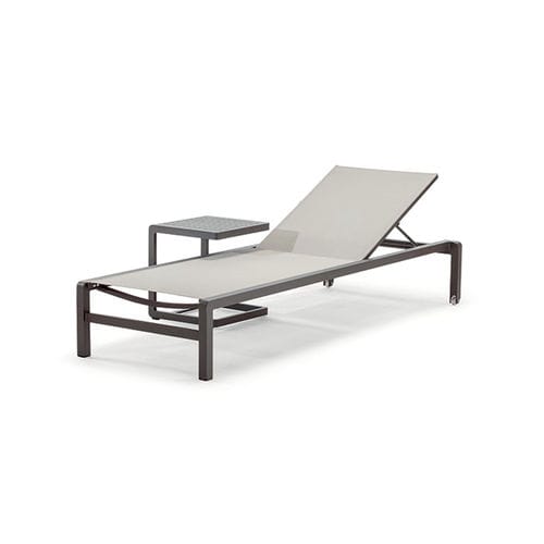 Moderne Sonnenliege - GS 927 AT / GT 927 A - GRATTONI S.R.L. - Textilene / Aluminium / stapelbar