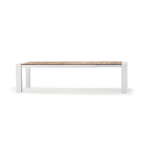 Moderner Tisch - TOP - GRATTONI S.R.L. - Teakholz / Gestell aus Aluminium / rechteckig