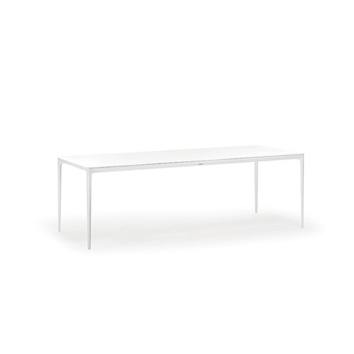 Moderner Tisch - BAHAMAS ALU TABLE - GRATTONI S.R.L. - Aluminium / Gestell aus Aluminium / rechteckig