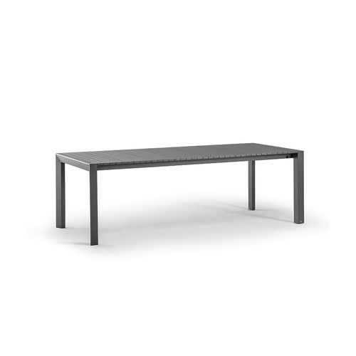 Moderner Tisch - STROMBOLI - GRATTONI S.R.L. - Aluminium / Gestell aus Aluminium / rechteckig