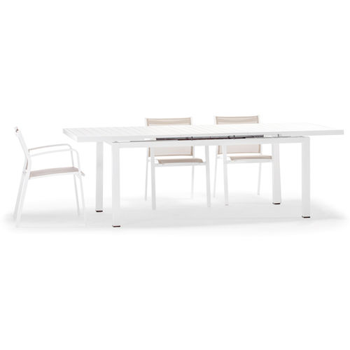 Moderner Tisch - LIPARI  - GRATTONI S.R.L. - Aluminium / Gestell aus Aluminium / rechteckig