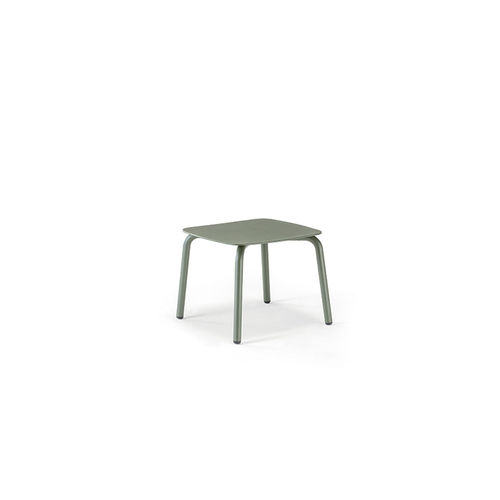 Moderner Couchtisch - LEAF  - GRATTONI S.R.L. - Aluminium / Gestell aus Aluminium / quadratisch