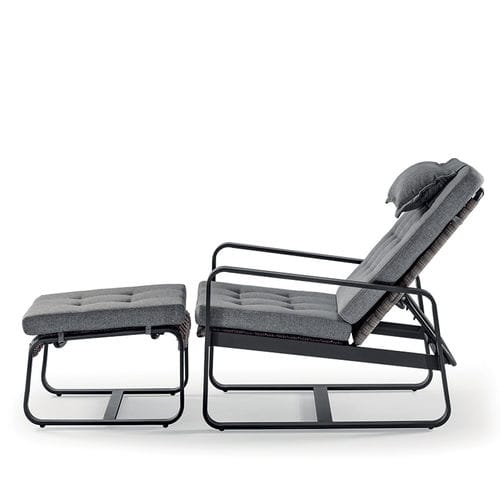 Moderner Relaxsessel - CAPRI RELAX - GRATTONI S.R.L. - Acrylgewebe / Aluminium / Kordel