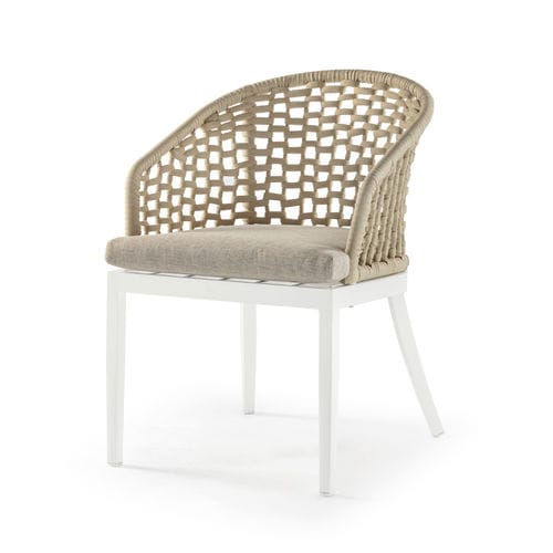 Moderner Stuhl - KOS ARMCHAIR - GRATTONI S.R.L. - für Außenbereich / Gummi / Kordel