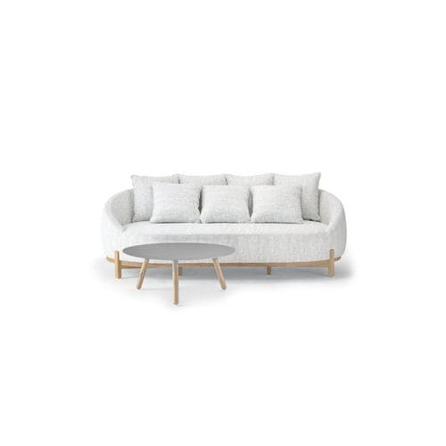 Modernes Lounge-Gartenmöbel - MOON - GRATTONI S.R.L. - Aluminium / Teakholz / Acrylgewebe