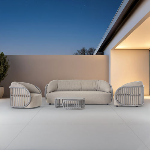 Modernes Lounge-Gartenmöbel - NEST - GRATTONI S.R.L. - Aluminium / Stoff / für Privatgebrauch