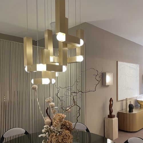 Hängelampe - VESPER DUO - Lee Broom - Aluminium / Opalglas / modern