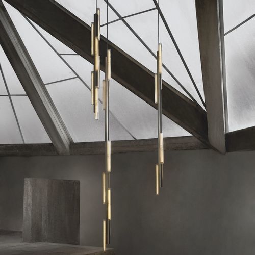 Hängelampe - HAIL 3 TALL - Lee Broom - Aluminium / Glas / modern