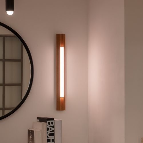 Moderne Wandleuchte - ALTAR  - Lee Broom - für den Innenraum / Messing / Eiche