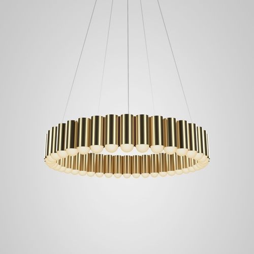 Moderner Kronleuchter - CAROUSEL MEDIUM - Lee Broom - Glas / Stahl / rohrförmig