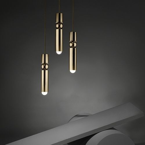 Hängelampe - FULCRUM - Lee Broom - Stahl / Glas / modern