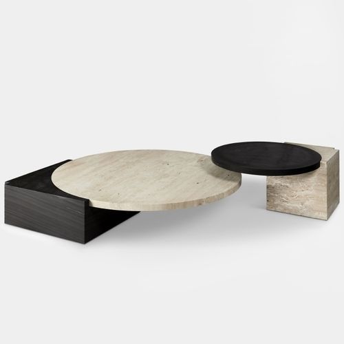 Moderner Couchtisch - TRIBECA  - Lee Broom - Marmor / Gestell aus Marmor / für Privatgebrauch