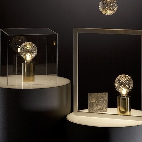 Hängelampe - CRYSTAL BULB - Lee Broom - Tisch / Stahl / gebürstetes Messing
