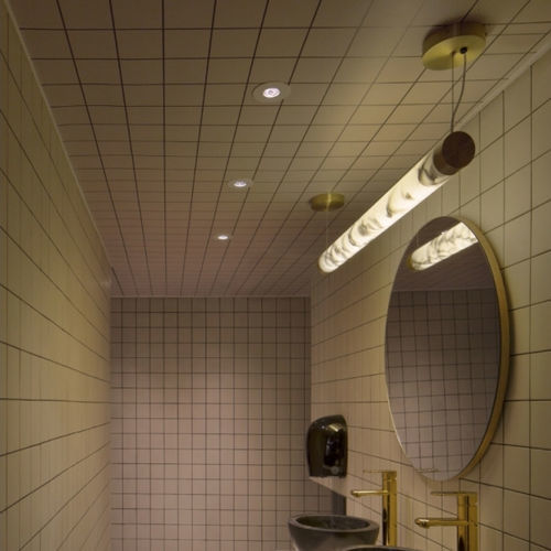 Hängelampe - TUBE - Lee Broom - Stahl / Kristall / Marmor
