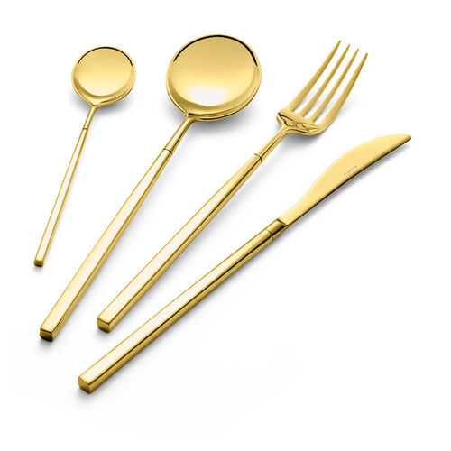 Edelstahl-Besteck - Kyoto Tin Gold - EME POSATERIE S.R.L. - polierter Edelstahl