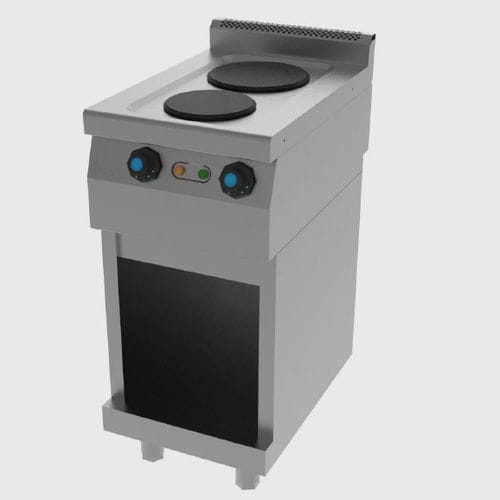 Elektrisches Kochfeld - T602E - JEMI, S.A. - Profi / mit 2 Kochfeldern / bodenstehend