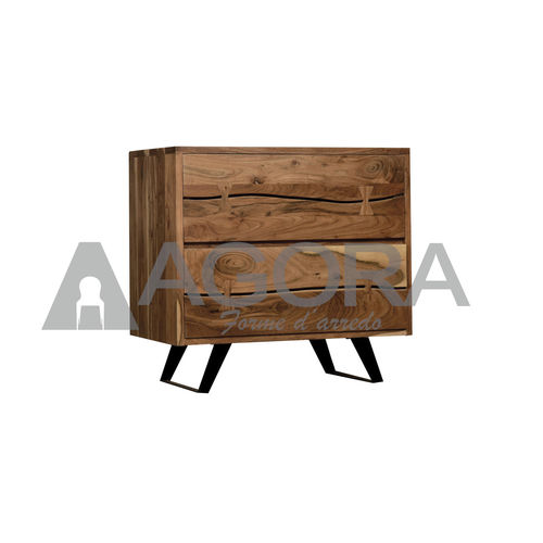 Moderne Kommode - FOSTER - AGORA' SRL - Massivholz / mit Schublade / handgefertigt