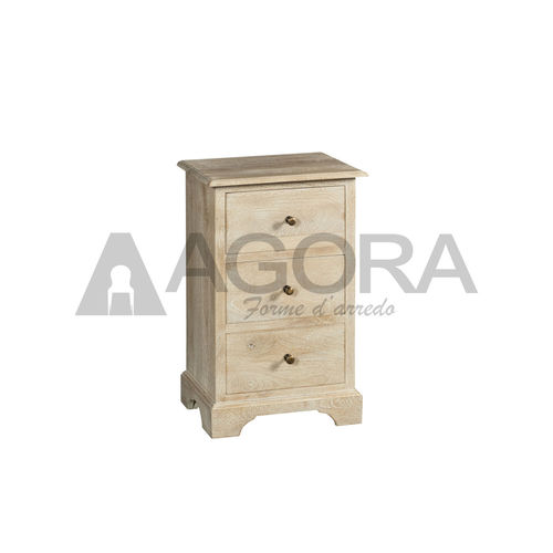 Klassischer Nachttisch - COTTAGE - AGORA' SRL - Massivholz / Gestell aus Massivholz / rechteckig