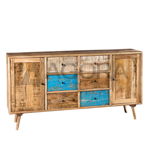 Klassisches Sideboard - ATLANTIQUE  - AGORA' SRL - Massivholz / mit Schubladen / mit Schwingtür