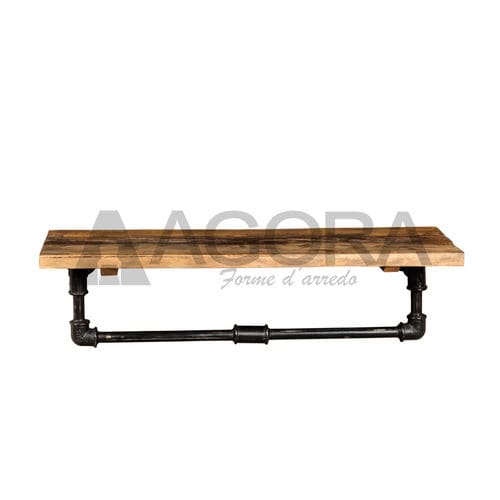Wandmontiertes Regal - 90 & 120 - AGORA' SRL - klassisch / Massivholz / lackiertes Metall