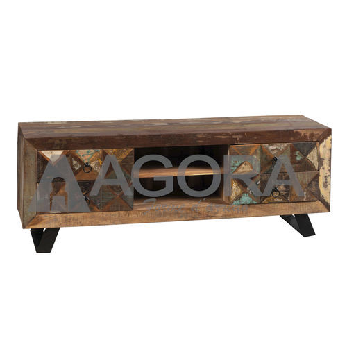 Klassisches Fernsehmöbel - DIAMOND  - AGORA' SRL - mit Schubladen / mit Regal / handgefertigt