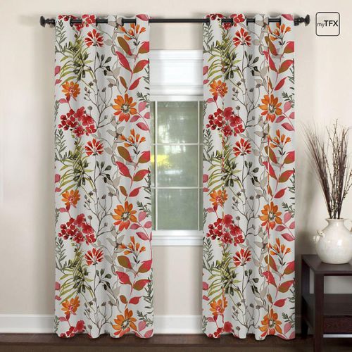 Ösenvorhang - EXOTIC - SONOLYS - Blumenmotiv / Polyester