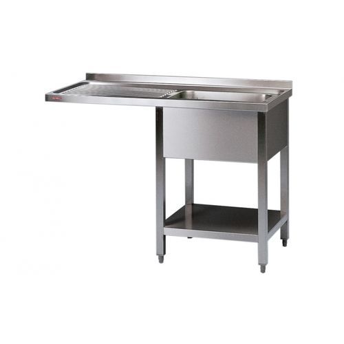 Einbeckenspüle - SCB 12x6-4 - SCHOLL APPARATEBAU GMBH - ohne Abtropffläche / Edelstahl / mit Sockel