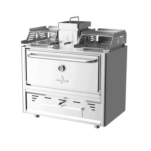 Holzkohleofen - R74 - ROASTER - mit Rotisserie-Funktion / Umluft / freistehend