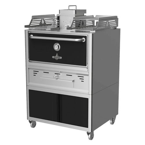 Holzkohleofen - ROC76 - ROASTER - mit Rotisserie-Funktion / Umluft / freistehend