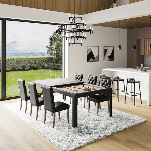 Esstisch / konvertierbar zum Billardtisch - Conver-Table | Dining Pool Table - CONVER-TABLE - modern / melaminbeschichtet / Schiefer