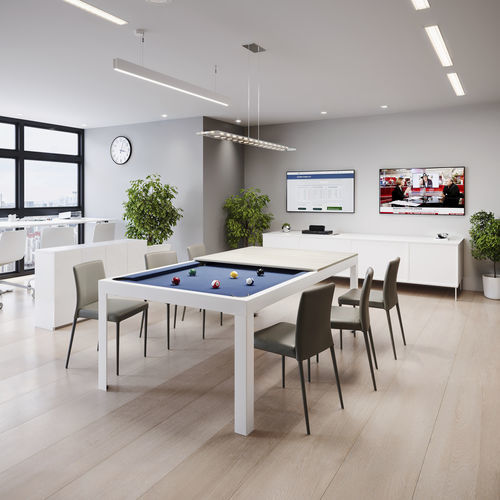 Moderner Billardtisch - CONVER-TABLE - für Privatgebrauch / für Gewerbegebrauch / thermolackierter Stahl