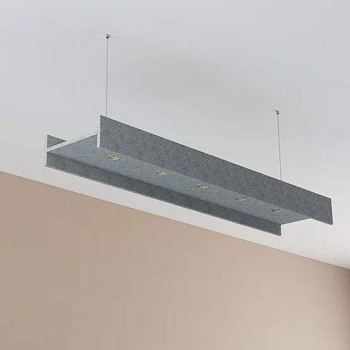 Moderne Deckenleuchte - I BEAM - Acoustic.ae - rechteckig / Polyesterfaser / PET