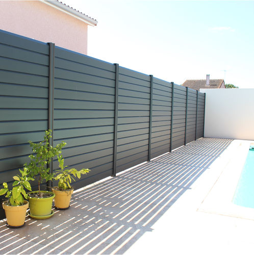 Lamellenzaun - DANUBE - Quaglia Diffusion - für Wohnhaus / Aluminium / gerade