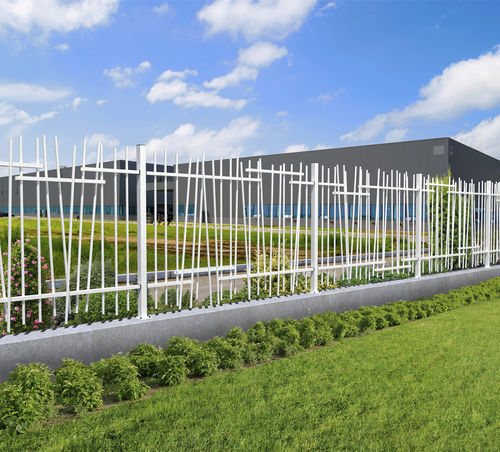 Zaun mit Stangen - MICMAC - Quaglia Diffusion - Garten / für öffentliche Bereiche / für Industrieanwendungen