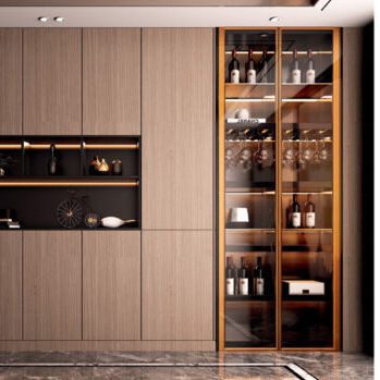 Wandmontiertes Regal - Aplus Hardware Supplier - modern / Aluminium / Glas
