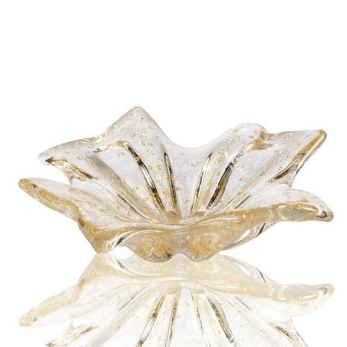Muranoglas-Tischdekoration - Golden star - Wave Murano Glass srl - geblasenes Glas / modern / handgefertigt