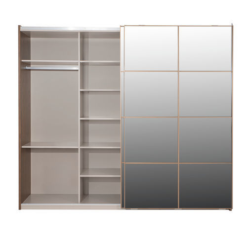 Moderner Kleiderschrank - Sacramento  - NDESIGN - Holz / Rauchglas / Bronze