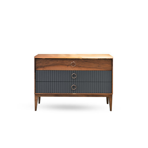 Moderne Kommode - secret - NDESIGN - Holzfurnier / Metall / rechteckig